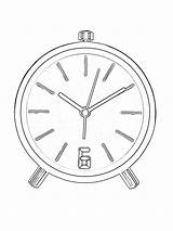 Reloj Despertador Dibujosparaimprimir Coloración Colorea sketch template