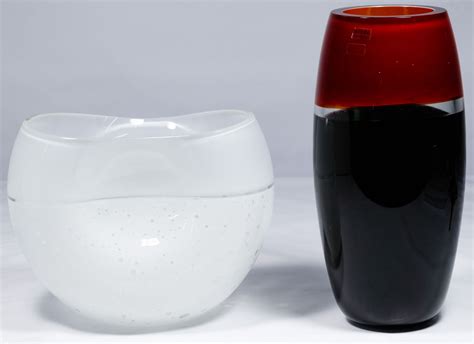Lot 324 Murano Art Glass Vases By Barbini Two Works Both Having