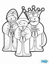Colorear Mages Rois Magos Tres Koningen Drie Epiphany Kleurplaat Kleurplaten Nativity Epiphanie Navidad Januari sketch template