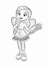 Butterbean Cafe Coloring Pages Kids Characters Butterbeans sketch template