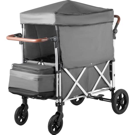 vevor luxury baby stroller push wagon  passengers stroller wagon