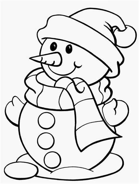 christmas printable coloring pages snowman tree bells