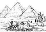 Coloring Pyramid Egyptian Front Passing Great Sheet Kids sketch template