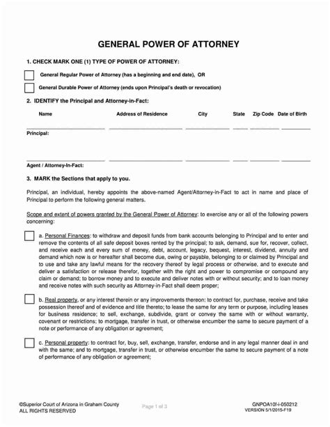 fillable medical power  attorney form  templates images