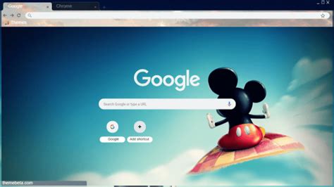 disney chrome theme themebeta