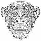 Coloring Monkey Pages Adults Adult Animals Printable Hard Kids Colouring Print Color Take Time Getdrawings Getcolorings 1280 Popular sketch template