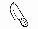 Faca Cuchillo Colorear Coltello Knife Cozinha Disegno Cuina Desenho Ganivet Tenedor Dibuix Acolore Deun Dibuixos Imagui sketch template