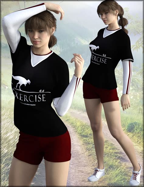 Exercise Outfit Textures Daz 3d