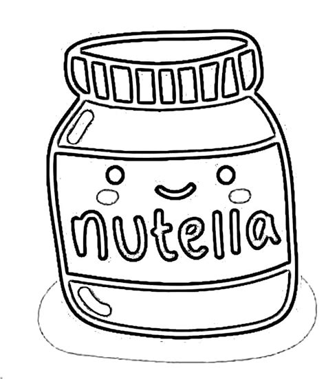 kawaii nutella coloring page  sample coloring pages food porn sex