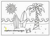 Coloring Pages Seashore Kids Summer Divyajanani sketch template