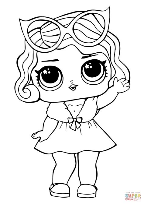 lol doll leading baby coloring page  printable coloring pages