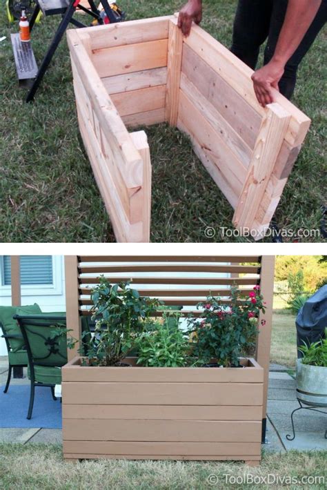How To Build A Large Planter Box Using Scrap Wood Diy Planters