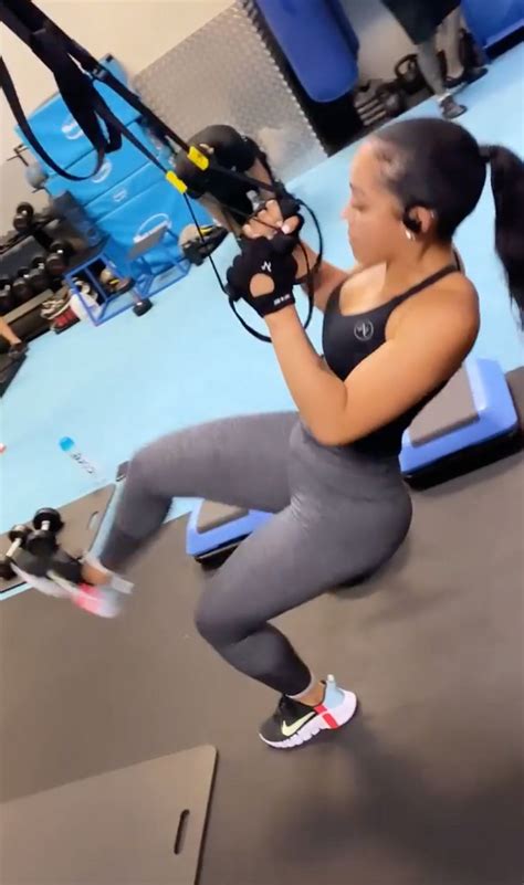 rapper future s ex girlfriend joie chavis shows off backside doing squats