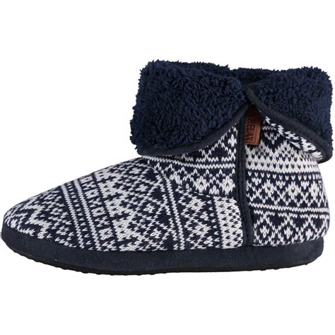 navyblauwwitte laars pantoffelssloffen winter print voor herenvolwassenen fun en feest