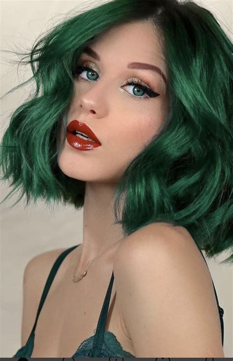 Green Wig Green Hair Colors Bright Hair Colors Cool Hair Color Hair