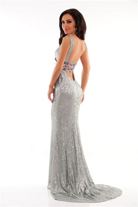 Sherri Hill 21071 Silver Dress