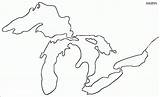 Lakes Great Clipart Michigan Drawing Coloring Map Clip Template States Pages Cliparts Clipground United Library Getdrawings Martin sketch template