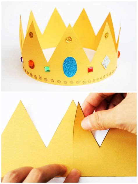 diy paper crown template     paper crown