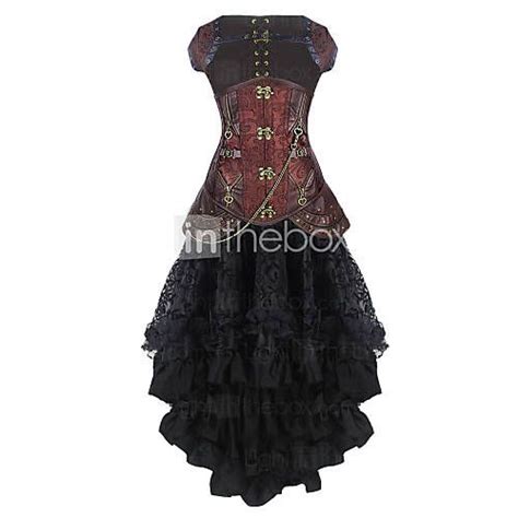[ 82 99] women s hook and eye overbust corset jacquard