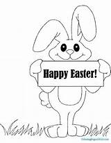 Easter Coloring Happy Pages Printable Getcolorings Google sketch template