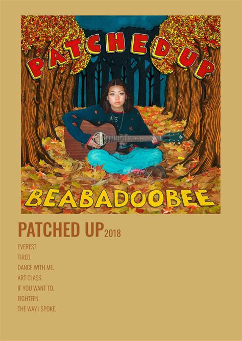 Beabadoobee ~ Patched Up [minimalist Album Poster] Art Classes