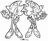 Shadow Sonic Coloring Pages Hedgehog Color Getdrawings Print Printable Getcolorings sketch template