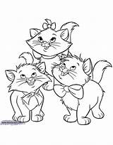 Coloring Pages Aristocats Marie Disney Printable Sassy Berlioz Toulouse Sitting sketch template