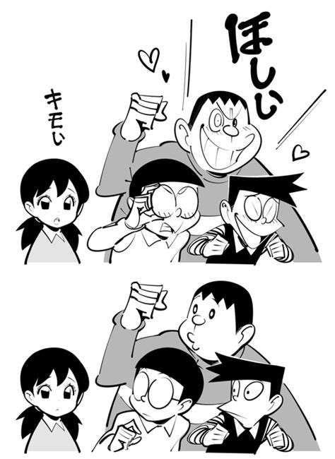 nobi nobita minamoto shizuka gouda takeshi and honekawa