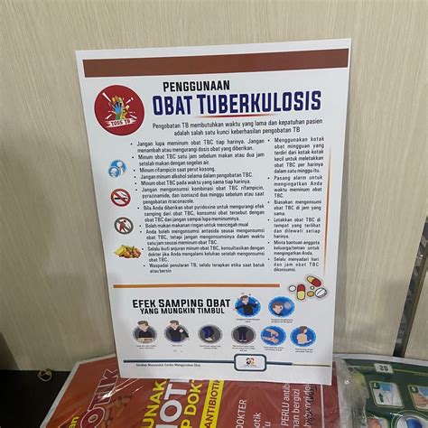 poster  pakai obat tb  penggunaan obat tbc poster kesehatan