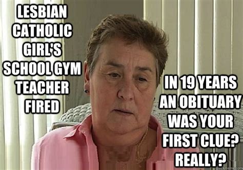 lesbian catholic girl s school gym teacher fired in 19 years an