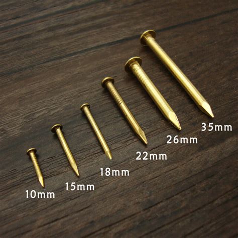 pcsg solid brass panel pins nail tack pure copper nails