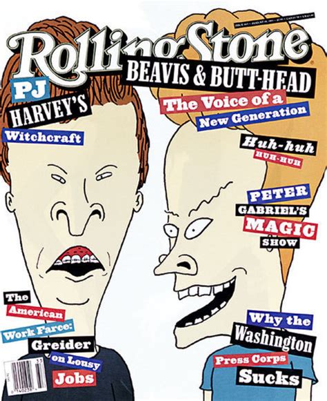 beavis and butt head tv on the cover of rolling stone
