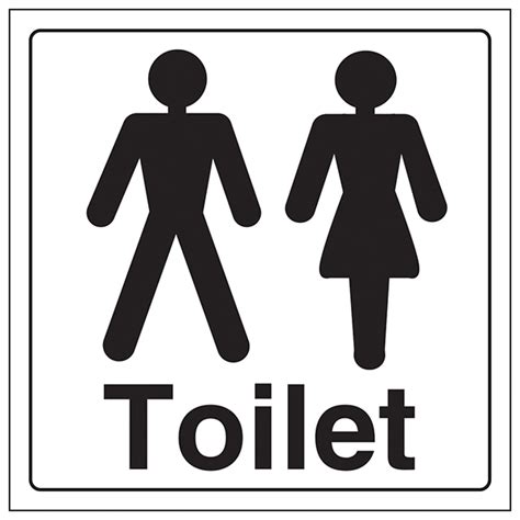 Unisex Toilet Hygiene Signs Signs Posters