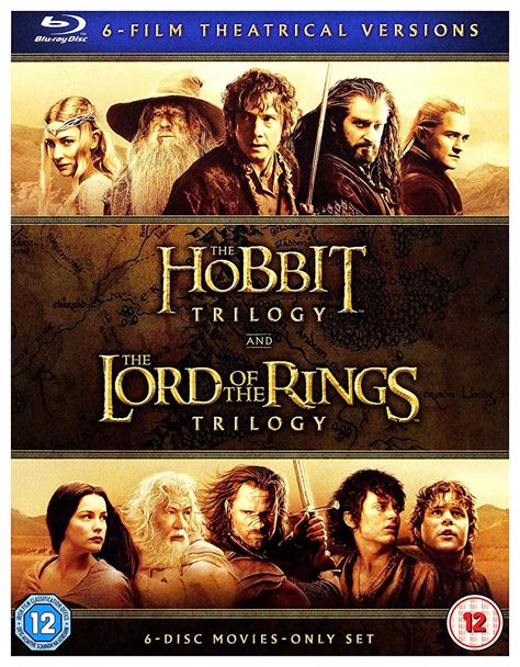 hobbit trilogy   lord   rings trilogy  film theatrical versions blu ray