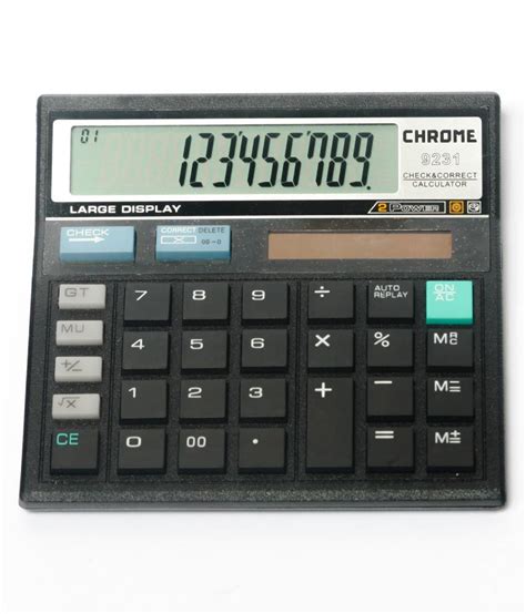 chrome  basic calculator black buy    price  india snapdeal