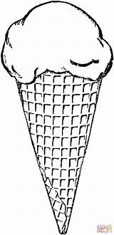 Ice Cream Coloring Pages Printable Cone Color Clipart Drawing Clipartbest Printables Supercoloring Clipartmag Paper Choose Board sketch template