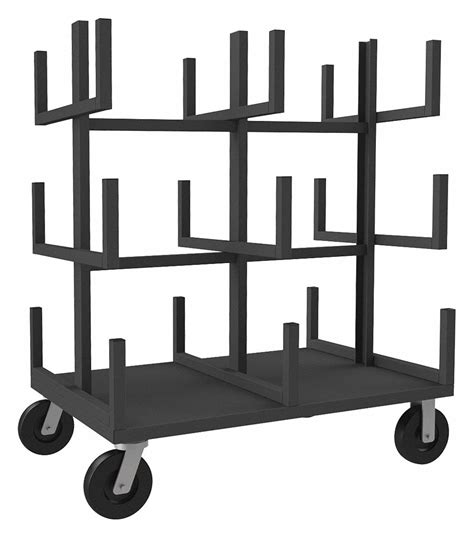 Grainger Approved Mobile Bar And Pipe Rack 4 000 Lb Load Capacity 60 In