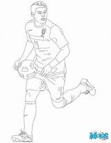 Soccer Players Coloring Pages Silva sketch template