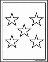 Coloring Stars Star Pages Five Printable Template Point Colorwithfuzzy Pdf sketch template