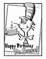 Seuss Coloring Dr Birthday Pages Happy Printable Suess March Thing Template Party Pdf Preschool Ham Eggs Drawing Print Sheets Color sketch template