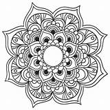 Mandalas Zentangle sketch template