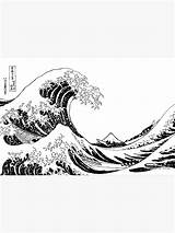 Kanagawa Hokusai Katsushika 14ka Inverted Http3 Stretched Artist sketch template