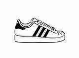 Adidas Tenis Shoe Clipart Sneakers Desenho Superstar Trainers Drawing Para Desenhos Sneaker Dribbble Shoes Sapatos Logo Drawings Tumblr Shells Classic sketch template