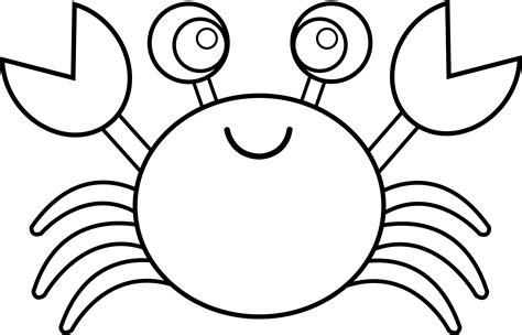 crab template animal coloring pages coloring pages  coloring pages