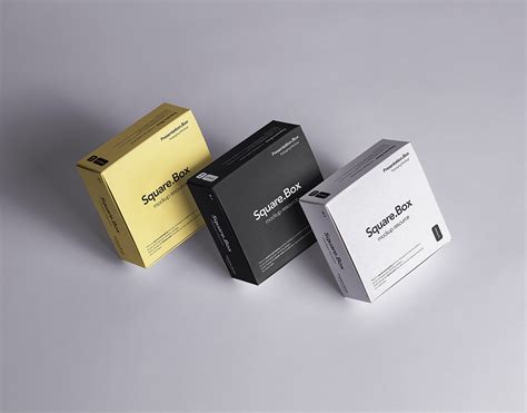 square boxes packaging mockup  mockup world