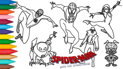 draw spider verse characters spider man   spider verse