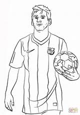 Messi Fußballspieler Fußball Ausdrucken Malvorlage Tekenen Ausmalbildervorlagen Afkomstig sketch template