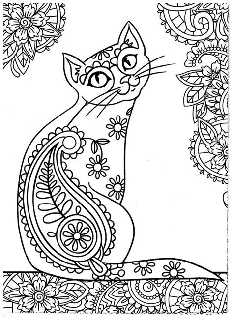cat mandala coloring pages  getcoloringscom  printable
