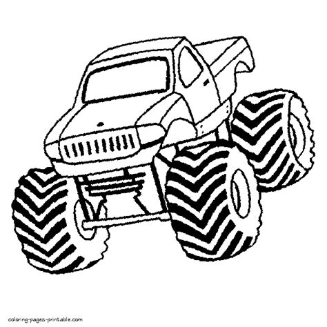 coloring pages monster trucks coloring pages printablecom