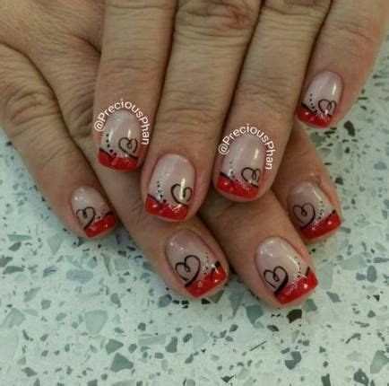 super nails red french tip valentines day ideas nail designs valentines red nails french